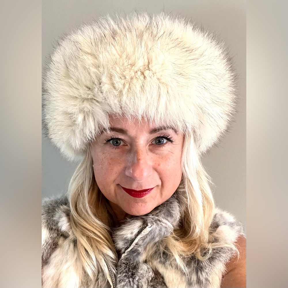 Luna Montreal Genuine Fox Fur Suede Hat
